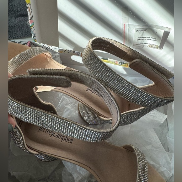 Jeffrey Campbell Laura Crystal Embellished Block Heel - Picture 6 of 7
